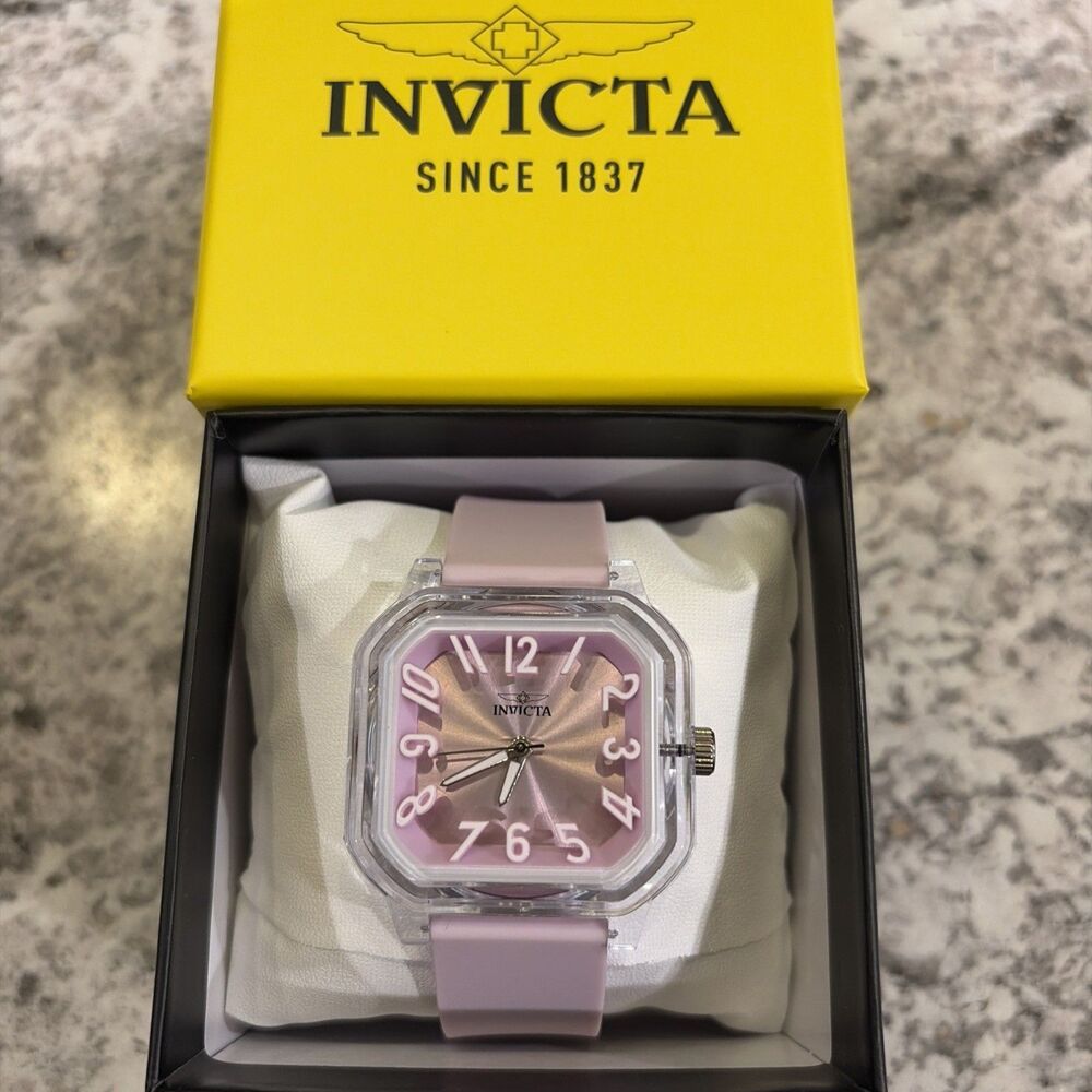 Invicta Celestial 2 Tone Pastel Purple Lavender 39mm Women’s Watch 70318